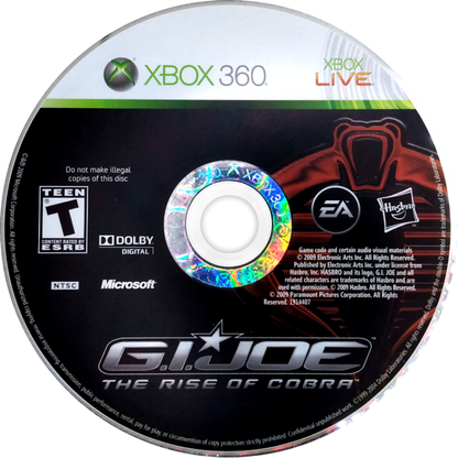 
G.I. Joe: The Rise of Cobra | Xbox 360 | game disc/cartridge 1 | Region: North America | Source: LaunchBox