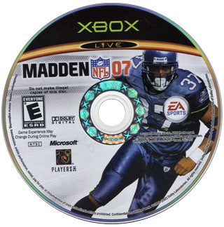 
Madden NFL 07 | Xbox | game disc/cartridge 1