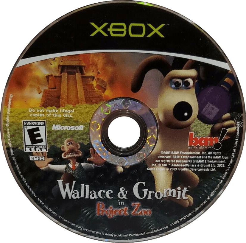 
Wallace & Gromit in Project Zoo | Xbox | game disc/cartridge 1