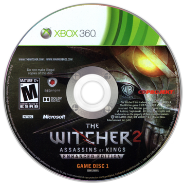 
The Witcher 2: Assassins of Kings (Enhanced Edition) | Xbox 360 | game disc/cartridge 1
