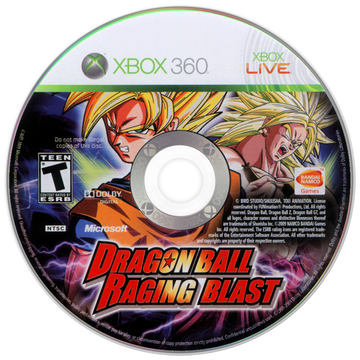 
Dragon Ball: Raging Blast | Xbox 360 | game disc/cartridge 1