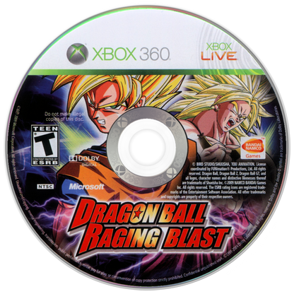 
Dragon Ball: Raging Blast | Xbox 360 | game disc/cartridge 1