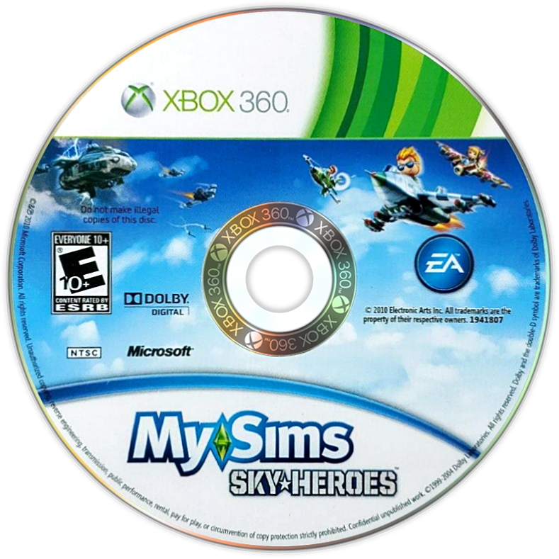 
MySims: SkyHeroes | Xbox 360 | game disc/cartridge 1