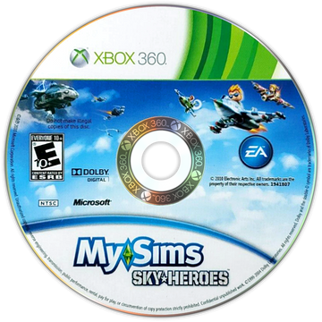 
MySims: SkyHeroes | Xbox 360 | game disc/cartridge 1