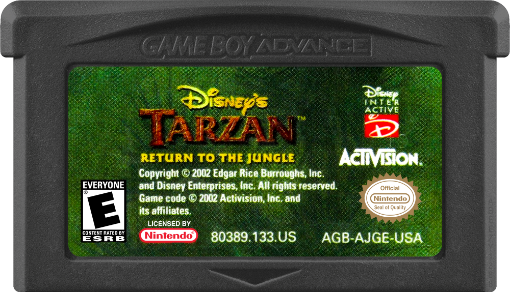 Disney's Tarzan: Return to the Jungle | Game Boy Advance | game disc/cartridge 1