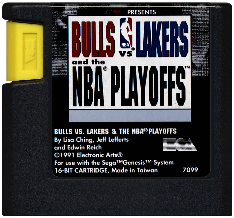 
Bulls vs. Lakers and the NBA Playoffs | Genesis | game disc/cartridge 1