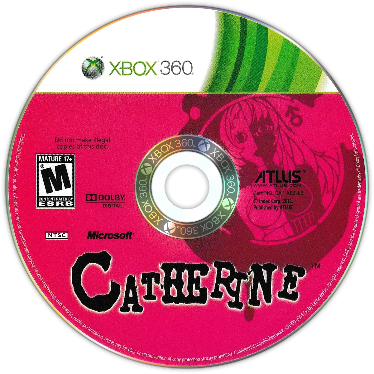 
Catherine | Xbox 360 | game disc/cartridge 1
