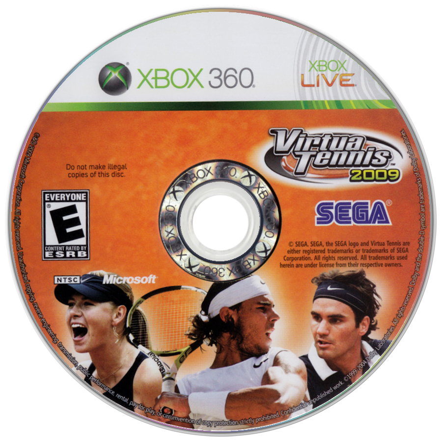 
Virtua Tennis 2009 | Xbox 360 | game disc/cartridge 1 | Region: North America | Source: LaunchBox