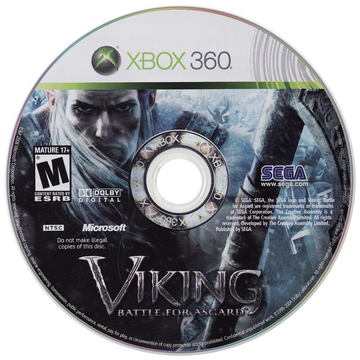 
Viking: Battle for Asgard | Xbox 360 | game disc/cartridge 1