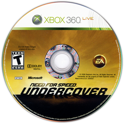 
Need for Speed: Undercover | Xbox 360 | game disc/cartridge 1