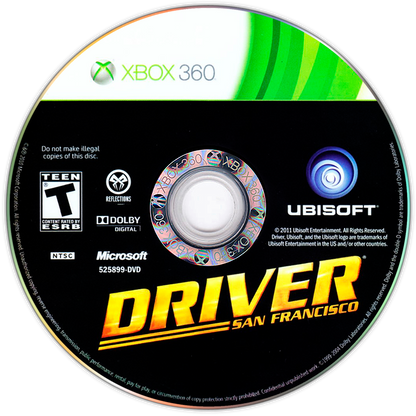 
Driver: San Francisco | Xbox 360 | game disc/cartridge 1