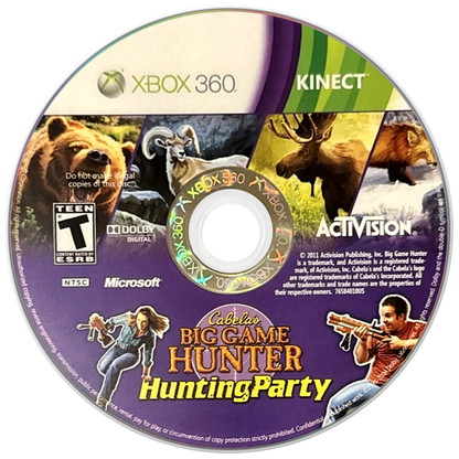
Cabela's Big Game Hunter: Hunting Party | Xbox 360 | game disc/cartridge 1