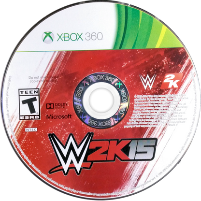 
WWE 2K15 | Xbox 360 | game disc/cartridge 1 | Region: North America | Source: LaunchBox