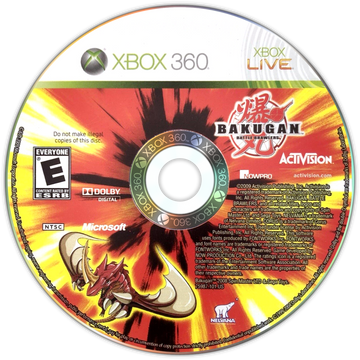 
Bakugan: Battle Brawlers | Xbox 360 | game disc/cartridge 1