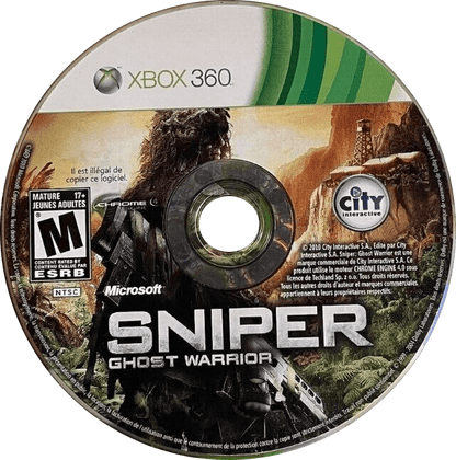 
Sniper: Ghost Warrior | Xbox 360 | game disc/cartridge 1 | Region: North America | Source: LaunchBox