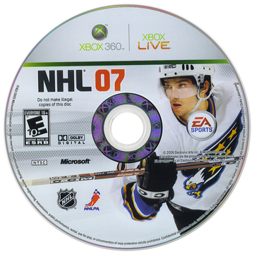 
NHL 07 | Xbox 360 | game disc/cartridge 1 | Region: North America | Source: LaunchBox