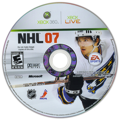 
NHL 07 | Xbox 360 | game disc/cartridge 1 | Region: North America | Source: LaunchBox
