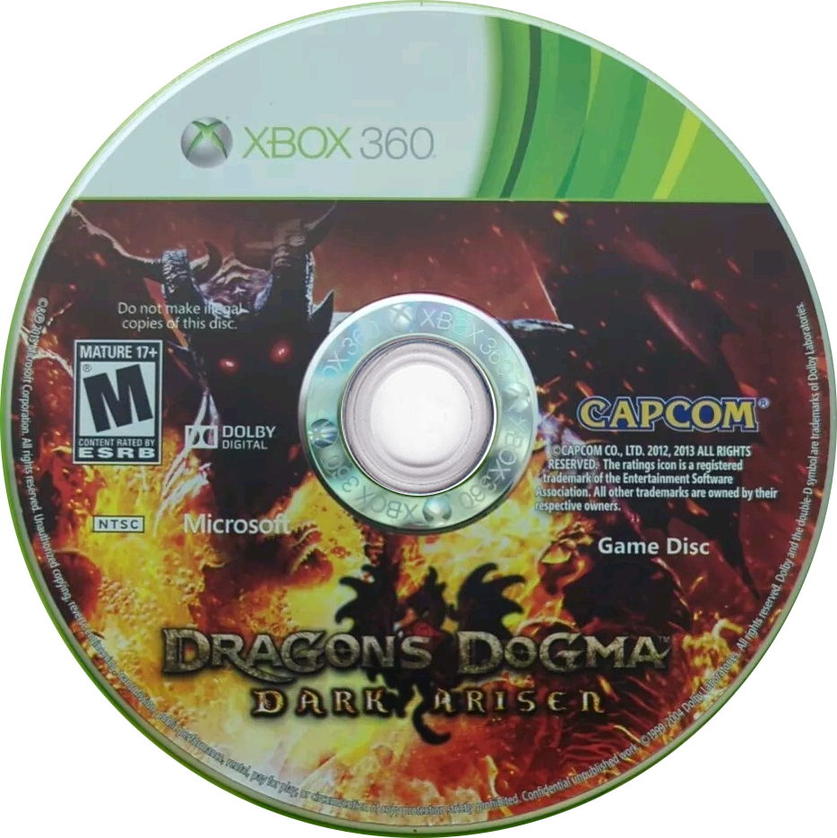 
Dragon's Dogma: Dark Arisen | Xbox 360 | game disc/cartridge 1 | Region: North America | Source: LaunchBox