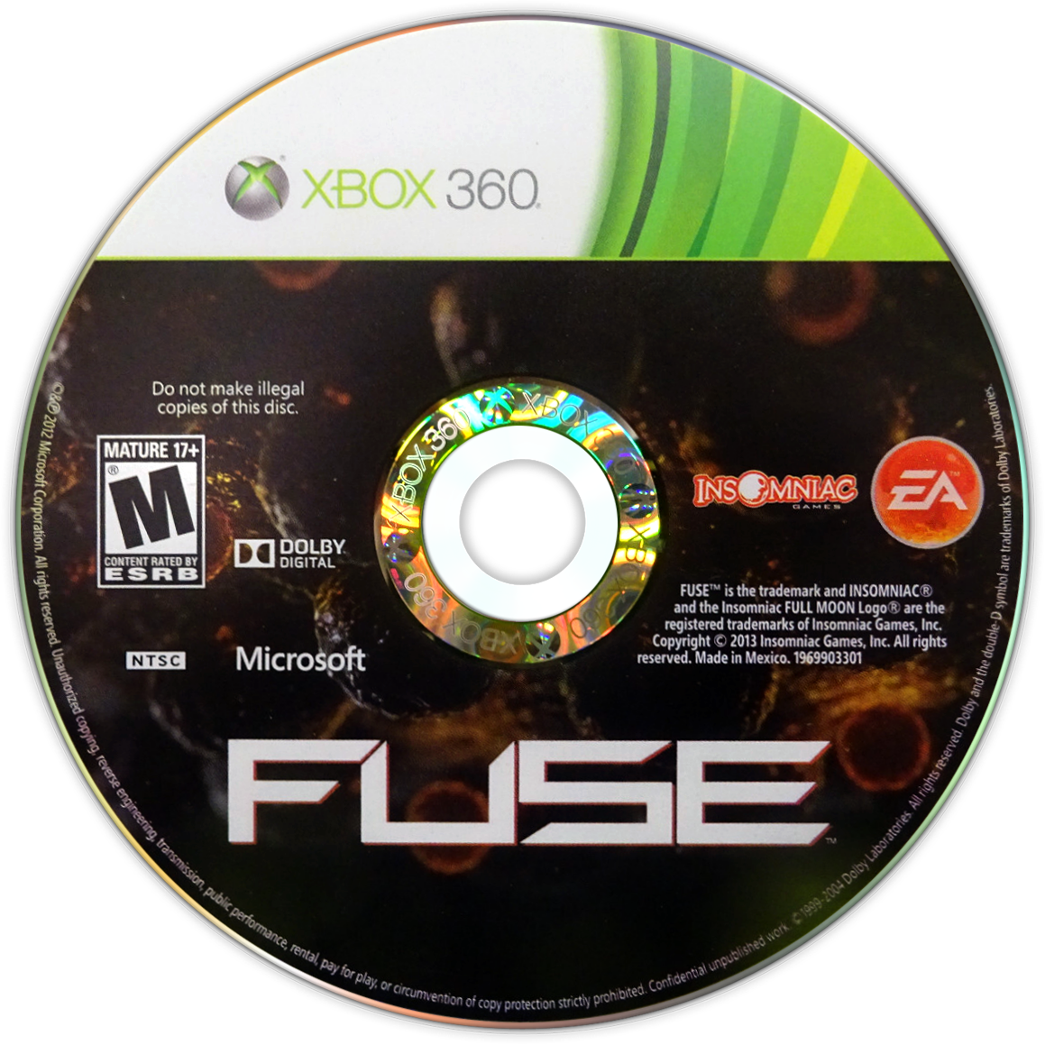 
Fuse | Xbox 360 | game disc/cartridge 1 | Region: North America | Source: LaunchBox
