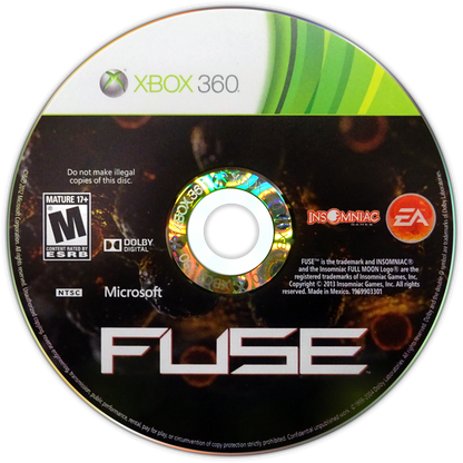 
Fuse | Xbox 360 | game disc/cartridge 1 | Region: North America | Source: LaunchBox