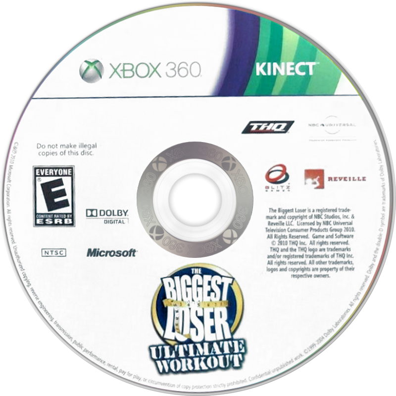 The Biggest Loser: Ultimate Workout | Xbox 360 | game disc/cartridge 1 | Region: North America | Source: LaunchBox