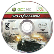 
Split/Second | Xbox 360 | game disc/cartridge 1