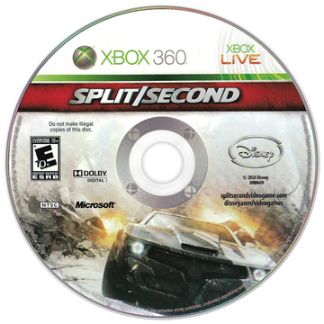 
Split/Second | Xbox 360 | game disc/cartridge 1
