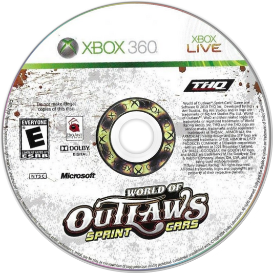 
World of Outlaws: Sprint Cars | Xbox 360 | game disc/cartridge 1