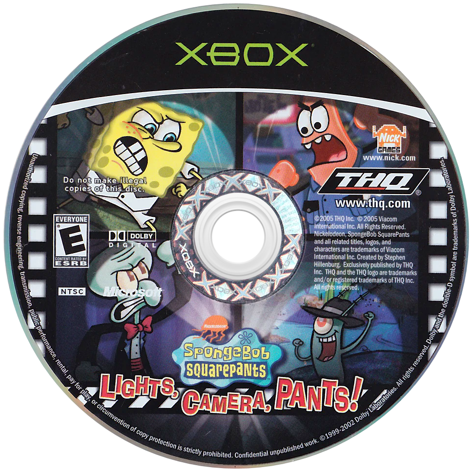 
SpongeBob SquarePants: Lights, Camera, Pants! | Xbox | game disc/cartridge 1