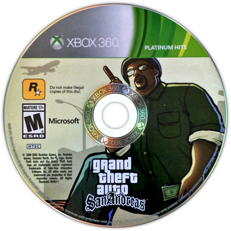 
Grand Theft Auto: San Andreas | Xbox 360 | game disc/cartridge 1