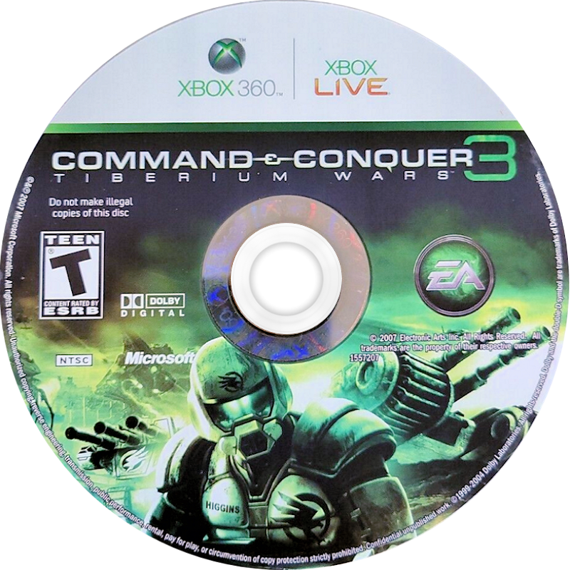 
Command & Conquer 3: Tiberium Wars | Xbox 360 | game disc/cartridge 1