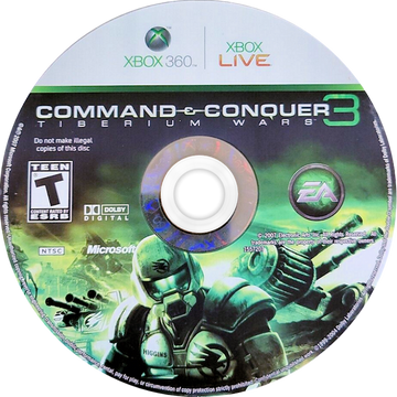 
Command & Conquer 3: Tiberium Wars | Xbox 360 | game disc/cartridge 1