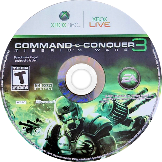 
Command & Conquer 3: Tiberium Wars | Xbox 360 | game disc/cartridge 1