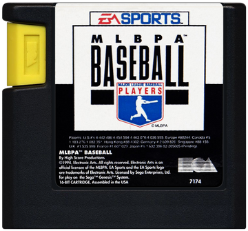 
MLBPA Baseball | Genesis | game disc/cartridge 1