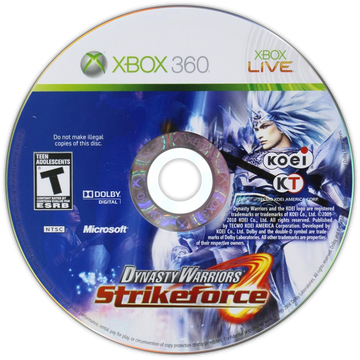 
Dynasty Warriors: Strikeforce | Xbox 360 | game disc/cartridge 1 | Region: North America | Source: LaunchBox