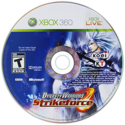
Dynasty Warriors: Strikeforce | Xbox 360 | game disc/cartridge 1 | Region: North America | Source: LaunchBox