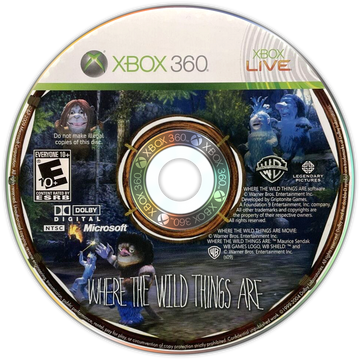 
Where the Wild Things Are | Xbox 360 | game disc/cartridge 1 | Region: North America | Source: LaunchBox