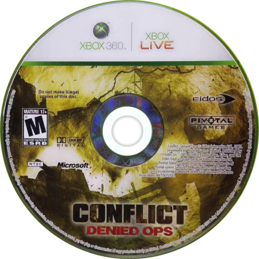 Conflict: Denied Ops | Xbox 360 | game disc/cartridge 1 | region=North America | launchbox-8e48b94a446b | source=LaunchBox