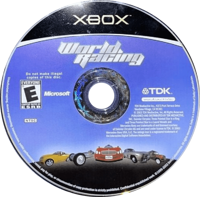 
World Racing | Xbox | game disc/cartridge 1 | Region: North America | Source: LaunchBox