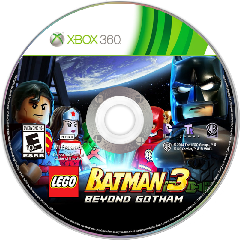 LEGO Batman 3: Beyond Gotham | Xbox 360 | game disc/cartridge 1 | Region: North America | Source: LaunchBox