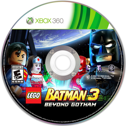 
LEGO Batman 3: Beyond Gotham | Xbox 360 | game disc/cartridge 1 | Region: North America | Source: LaunchBox