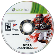 
NCAA Football 12 | Xbox 360 | game disc/cartridge 1