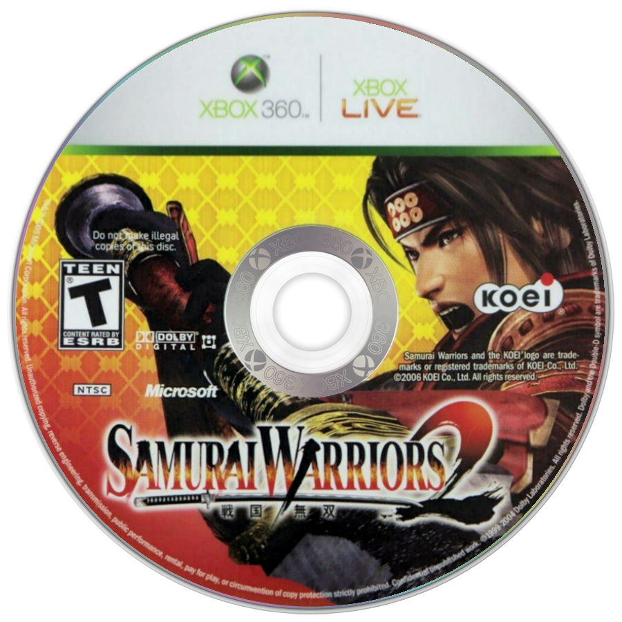
Samurai Warriors 2 | Xbox 360 | game disc/cartridge 1 | Region: North America | Source: LaunchBox