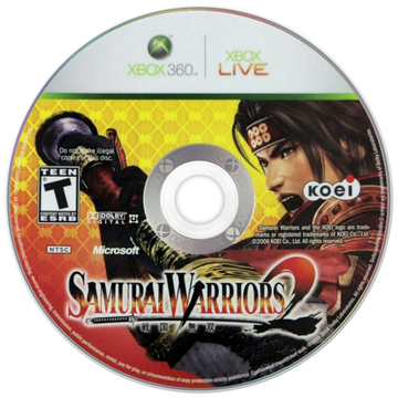 
Samurai Warriors 2 | Xbox 360 | game disc/cartridge 1 | Region: North America | Source: LaunchBox