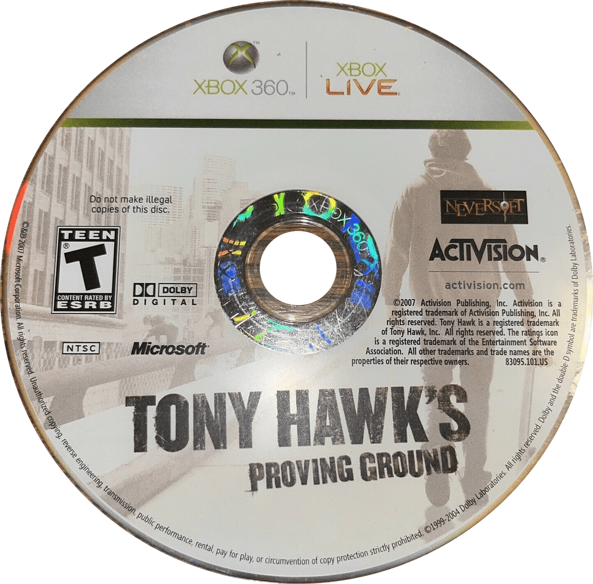 
Tony Hawk's Proving Ground | Xbox 360 | game disc/cartridge 1