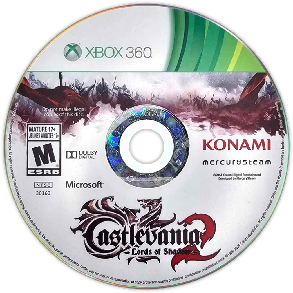Castlevania: Lords of Shadow 2 | Xbox 360 | game disc/cartridge 1 | Region: North America | Source: LaunchBox