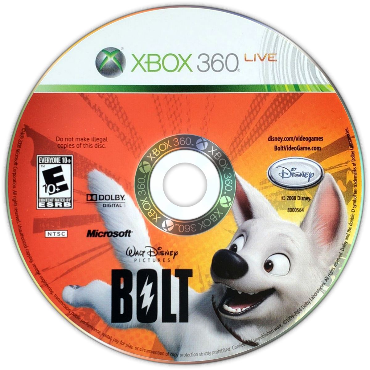 Bolt | Xbox 360 | game disc/cartridge 1
