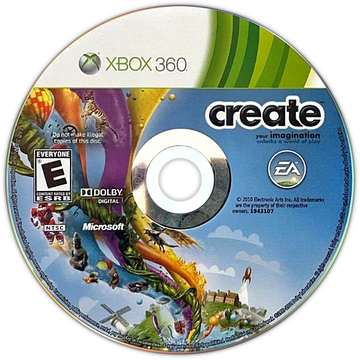 
Create | Xbox 360 | game disc/cartridge 1