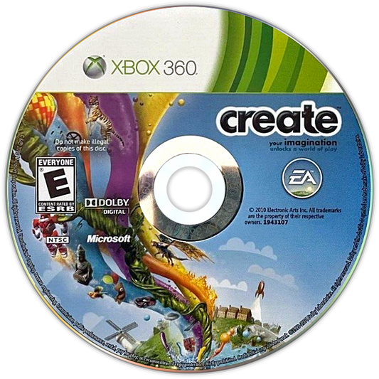 
Create | Xbox 360 | game disc/cartridge 1 | Region: North America | Source: LaunchBox