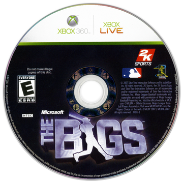
The Bigs | Xbox 360 | game disc/cartridge 1